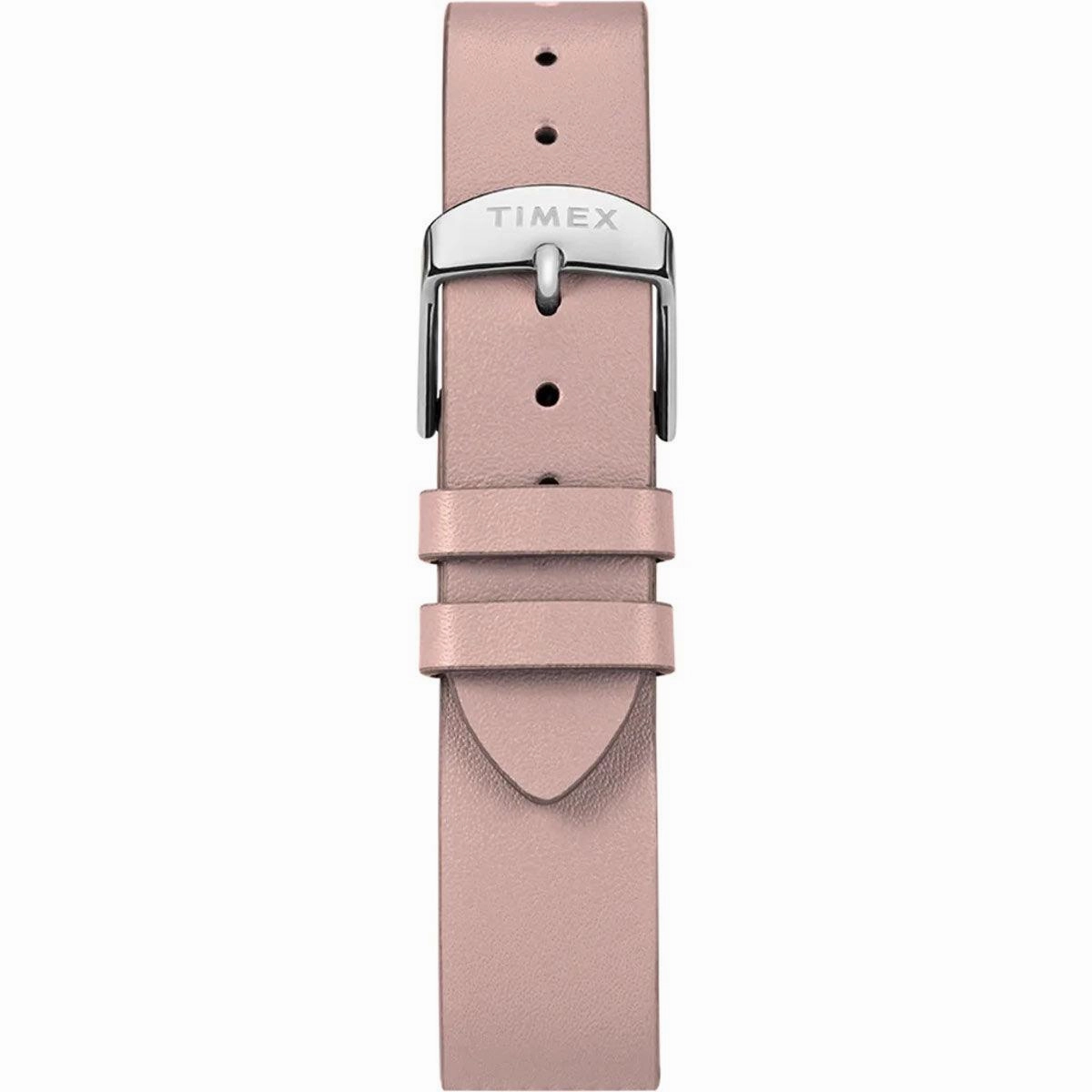 Timex Women's Quartz Watch - Transcend White Dial Leather Strap | TW2T47900