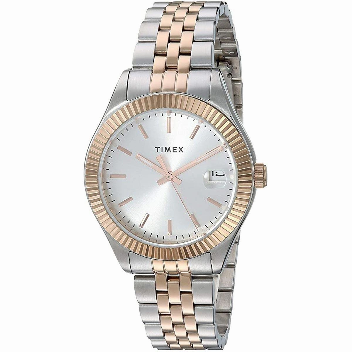 Timex Women's Quartz Watch - Waterbury Silver Dial Bracelet | TW2T87000VQ