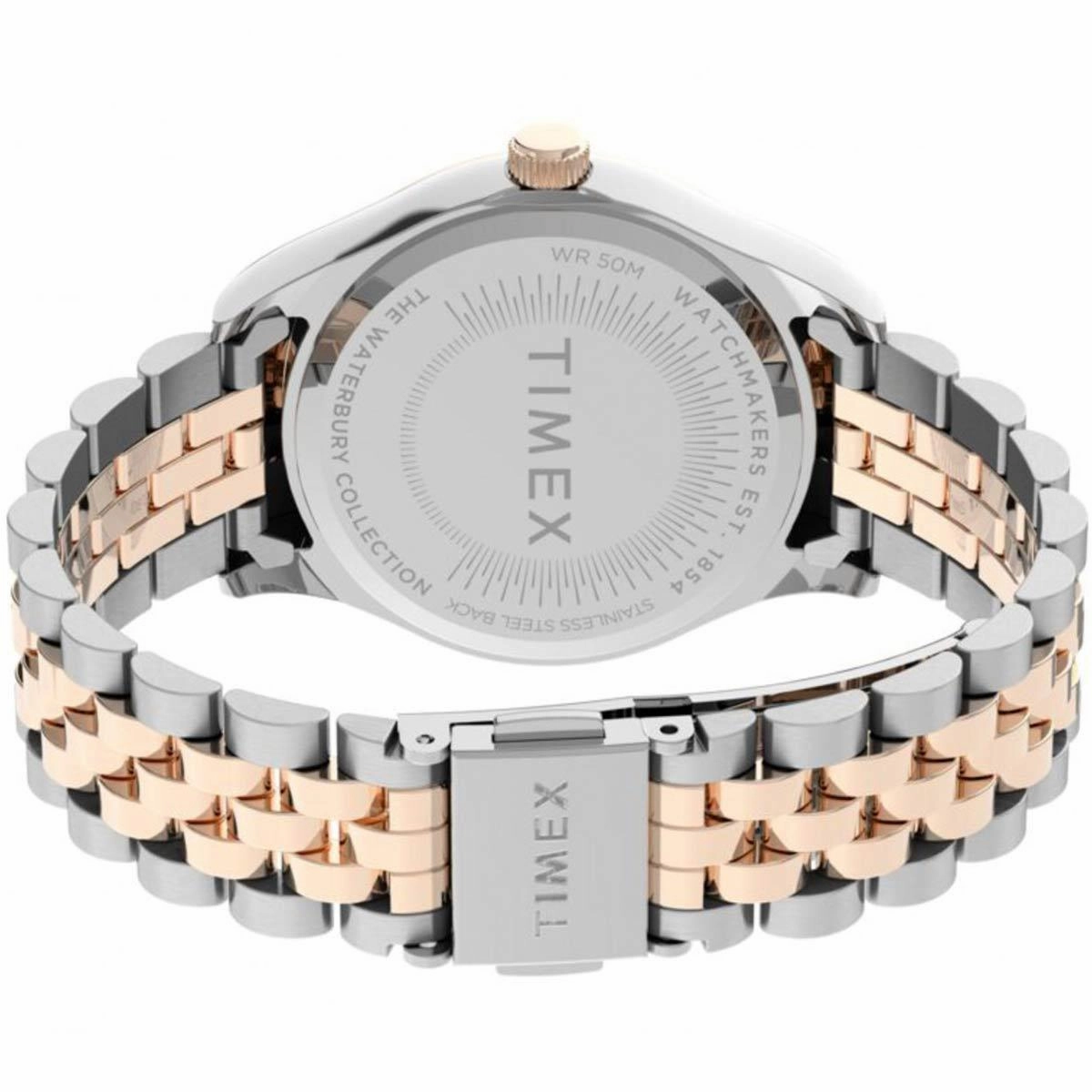 Timex Women's Quartz Watch - Waterbury Silver Dial Bracelet | TW2T87000VQ