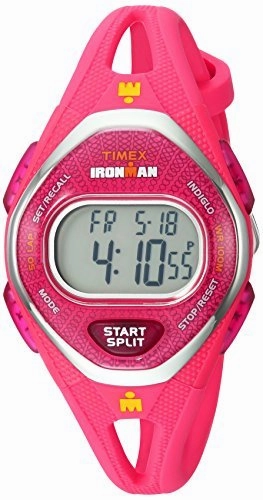 Timex Women's TW5M10700 Ironman Sleek 50 Pink Silicone Strap Watch