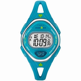 Timex Women's TW5M13500 Ironman Sleek 50 Teal Silicone Strap Watch