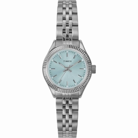 Timex Women's Watch - Legacy Mini Blue Dial Silver Tone Steel Bracelet | TW2W90700