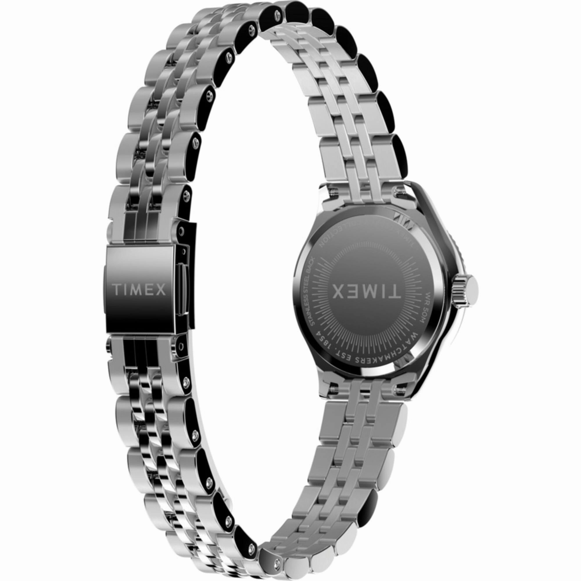 Timex Women's Watch - Legacy Mini Blue Dial Silver Tone Steel Bracelet | TW2W90700
