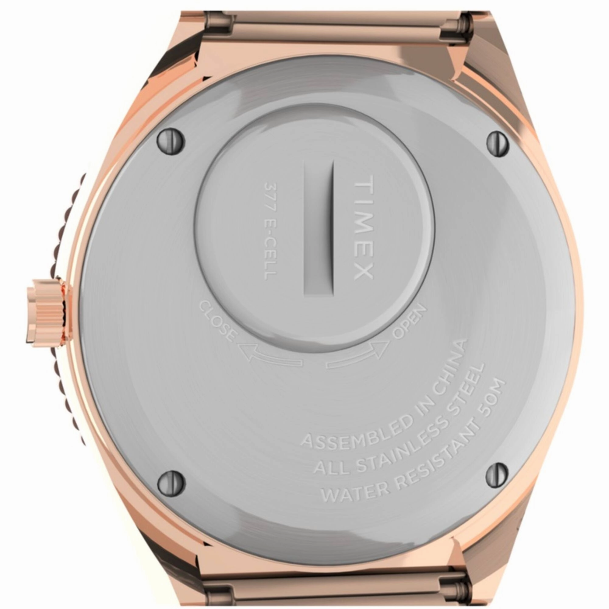 Timex Women's Watch - Q Malibu Quartz Green Dial Two Tone Bracelet | TW2V38700