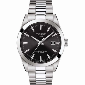 Tissot Men's Watch - Gentleman Powermatic 80 Silicium Black Dial | T1274071105100