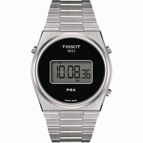 Tissot Men's Watch - PRX Digital Black Dial Steel Bracelet | T1374631105000