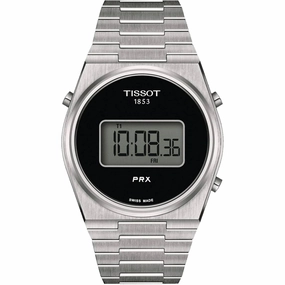 Tissot Men's Watch - PRX Digital Black Dial Steel Bracelet | T1374631105000