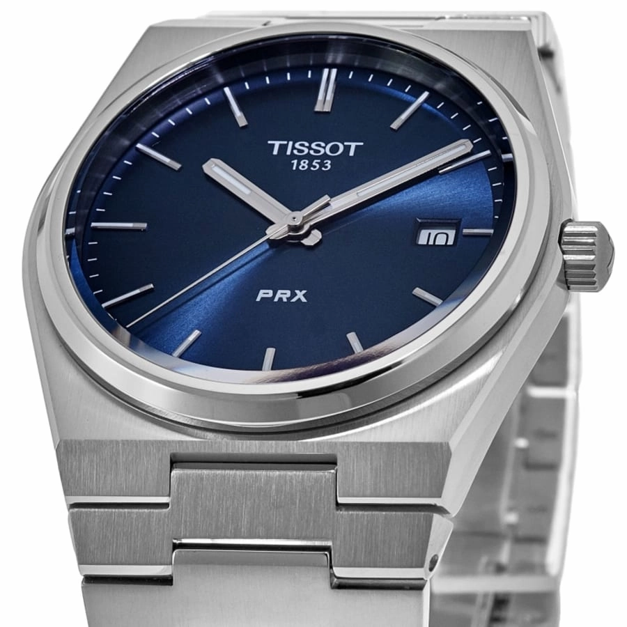 Tissot PRX Quartz Blue Dial Steel Men's Watch