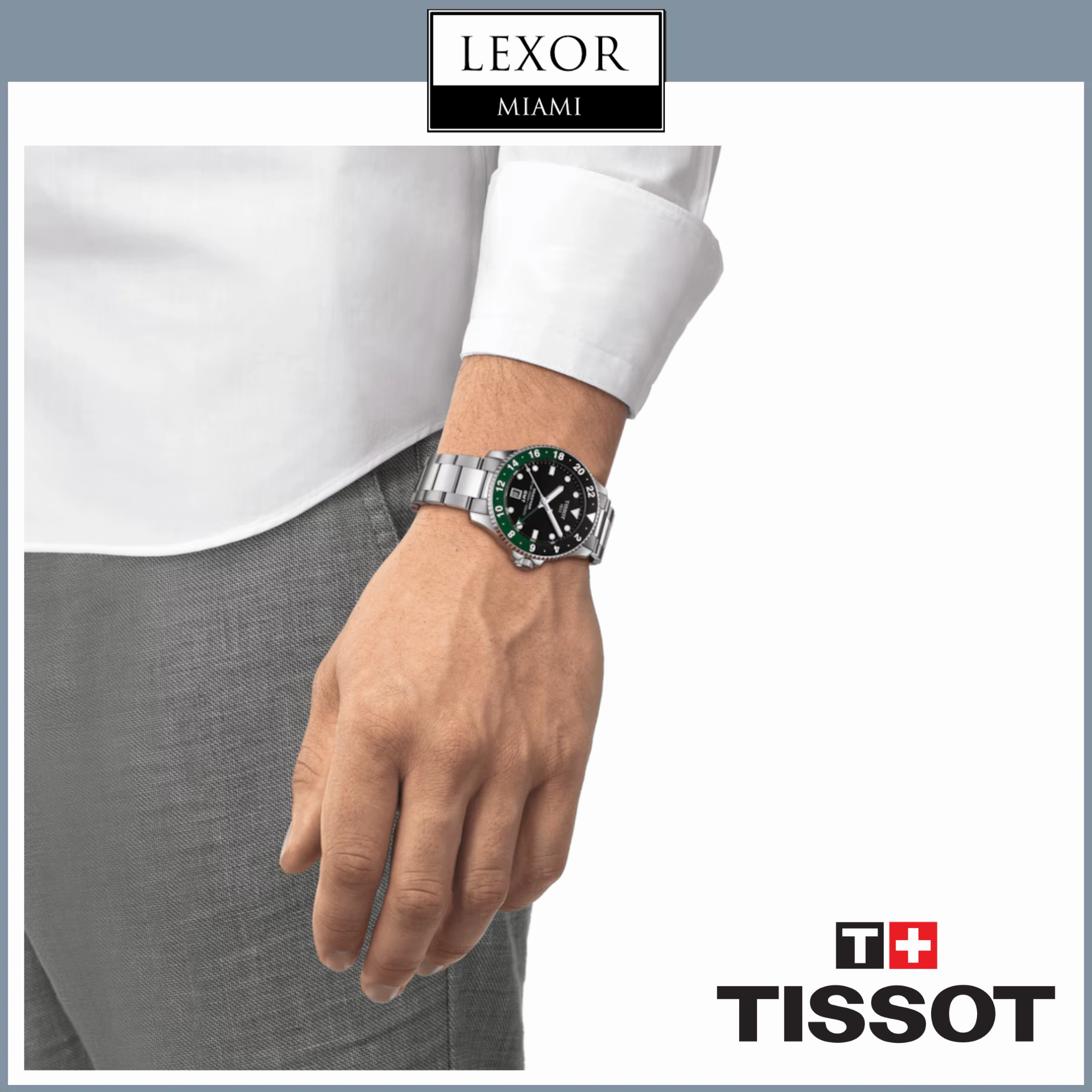 Tissot Seastar 1000 Quartz GMT T1208521105100 Men
