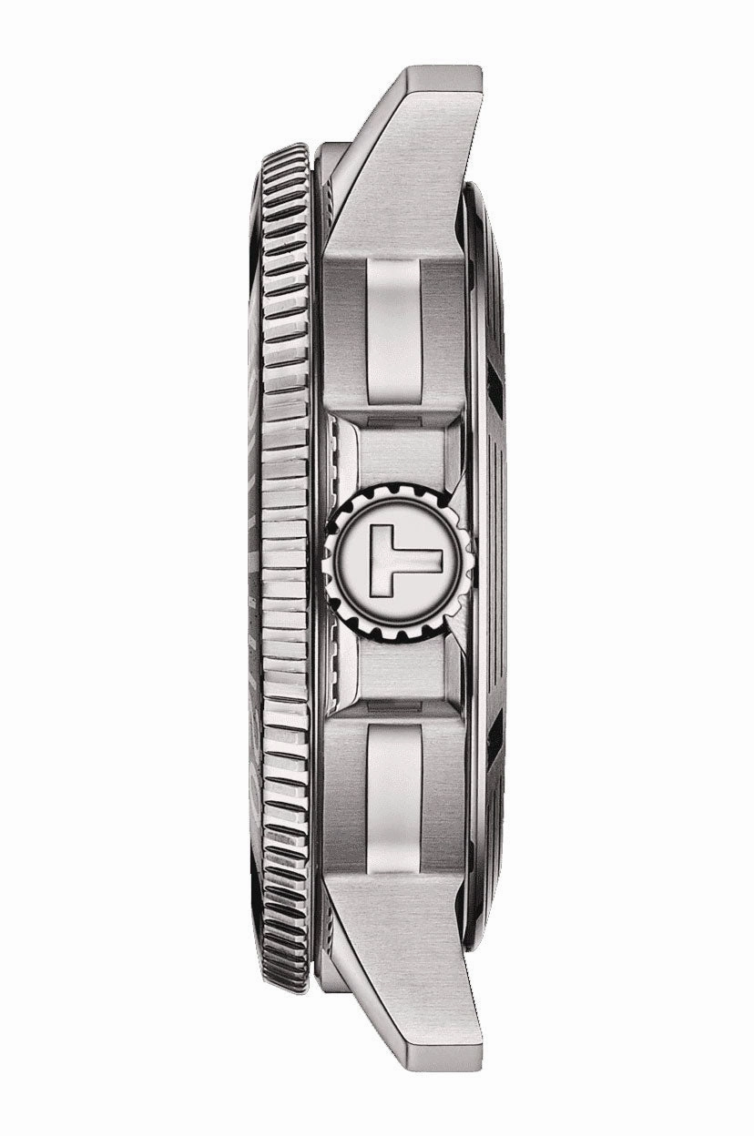 Tissot T-Sport Seastar 1000 Automatic Powermatic 80 Stainless Steel Green Dial Date Divers Mens Watch T120.407.11.091.01