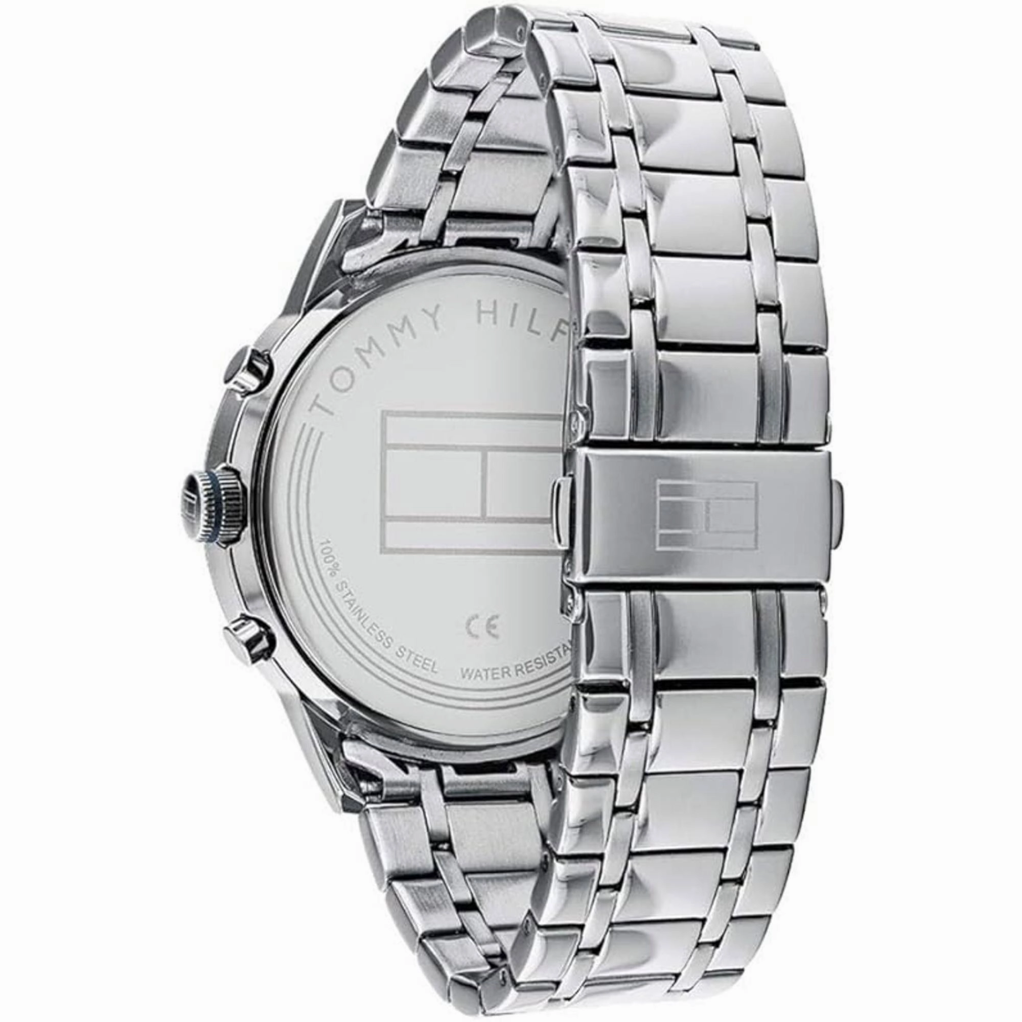 Tommy Hilfiger Men's Watch - Kyle Grey Dial Silver Steel Bracelet Quartz | 1791632