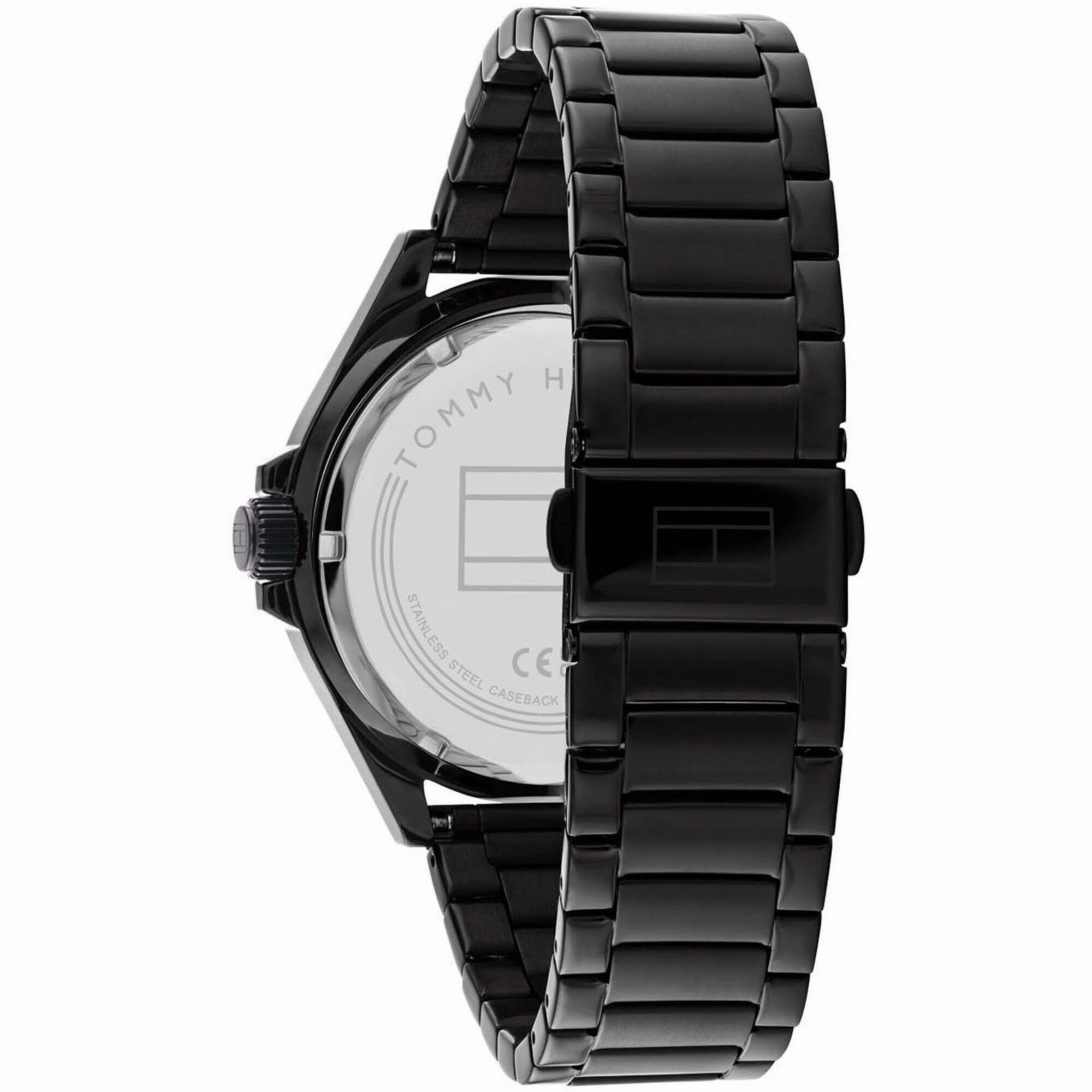 Tommy Hilfiger Men's Watch - Logan Black Dial Stainless Steel Bracelet | 1792014