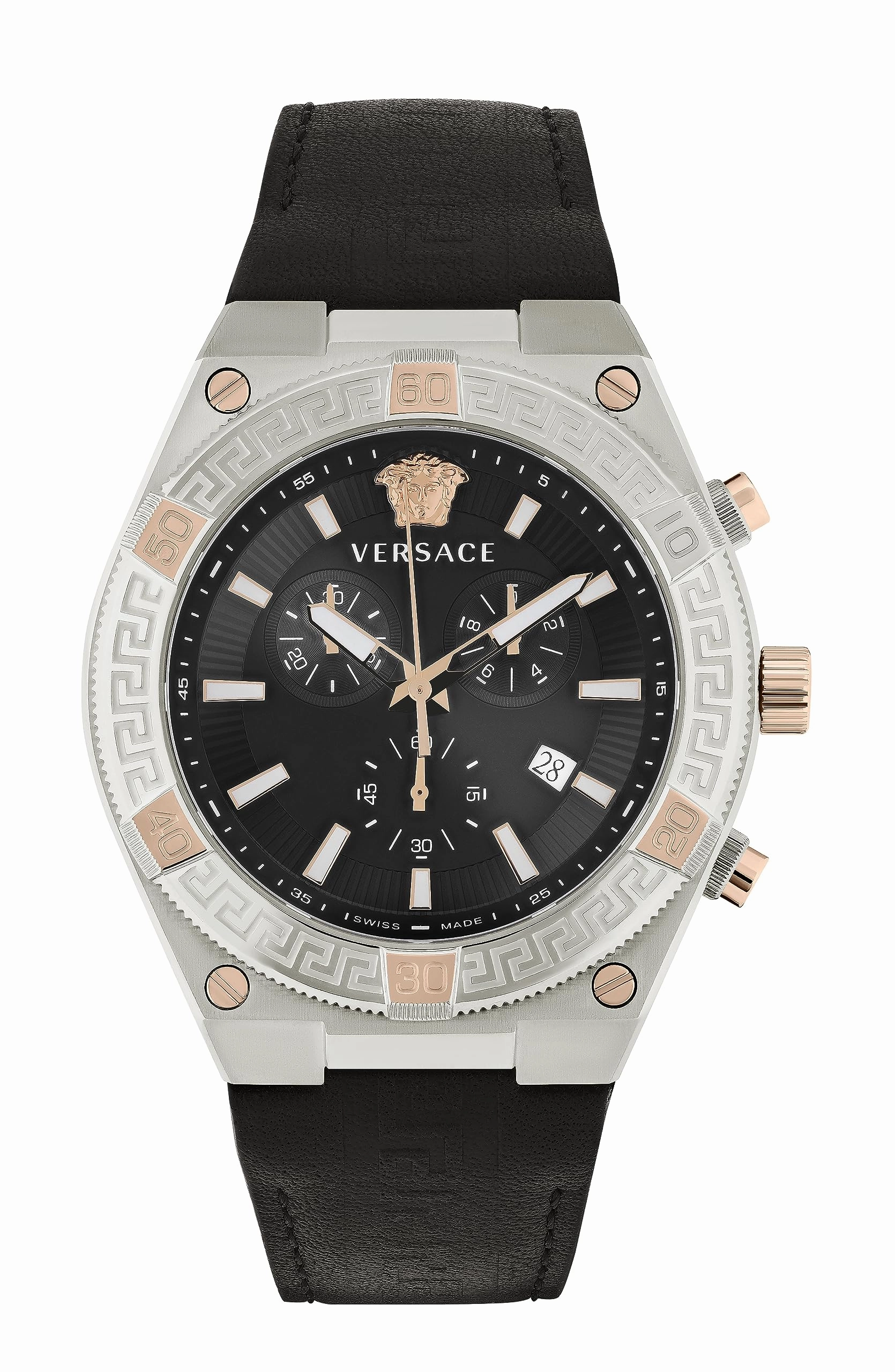 V-Sporty Greca Leather Watch