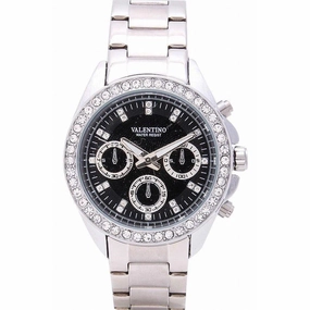Valentino  20121503-WHITE - BLACK DIAL EXCALIBUR IP STAINLESS STEEL BAND STRAP Watch For Women