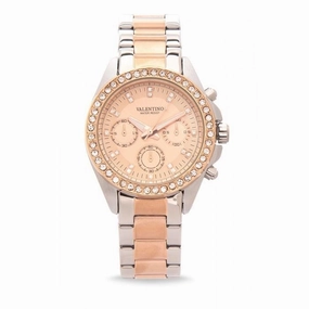 Valentino 20121662-TWO TONE - ROSE DIAL EXCALIBUR IP ROSE GOLD STAINLESS STEEL BAND STRAP Watch for Women