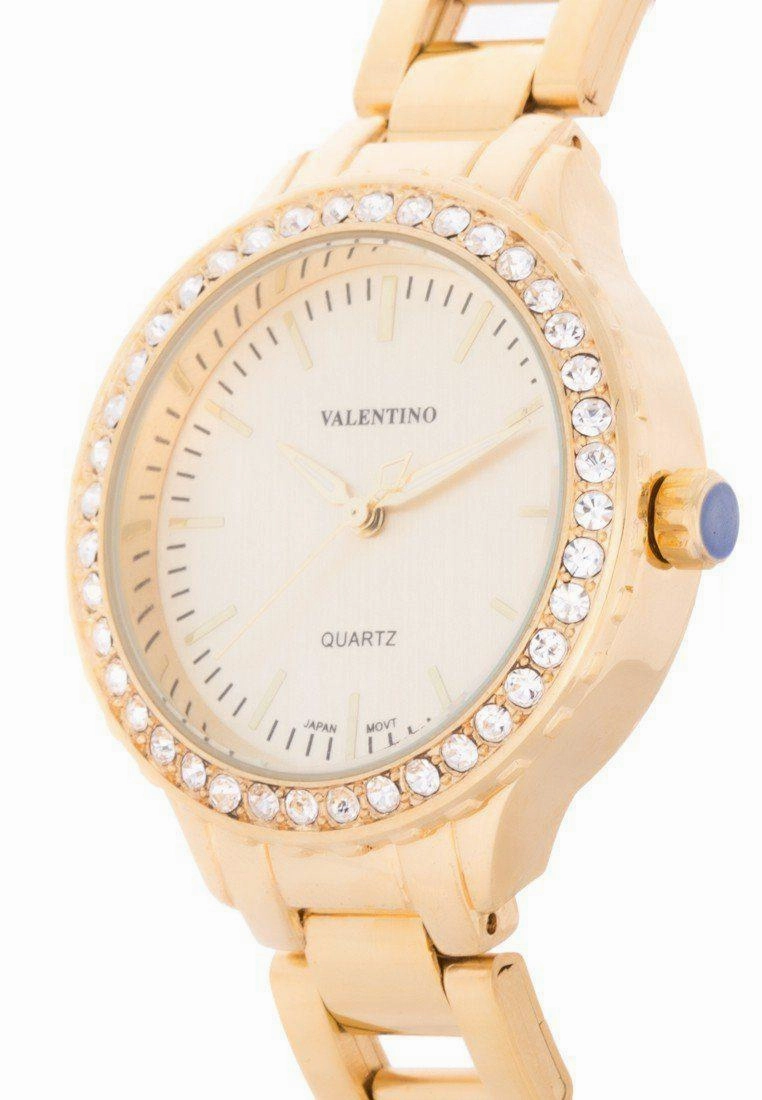 Valentino 20121959-GOLD - GOLD DIAL STAINLESS BAND Watch For Women