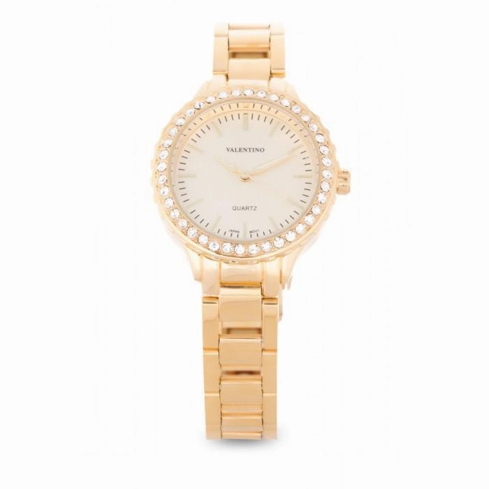 Valentino 20121959-GOLD - GOLD DIAL STAINLESS BAND Watch For Women