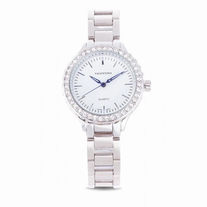 Valentino 20121961-SILVER - WHITE DIAL SILVER STAINLESS BAND Watch For Women