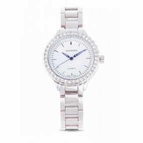 Valentino 20121961-SILVER - WHITE DIAL SILVER STAINLESS BAND Watch For Women
