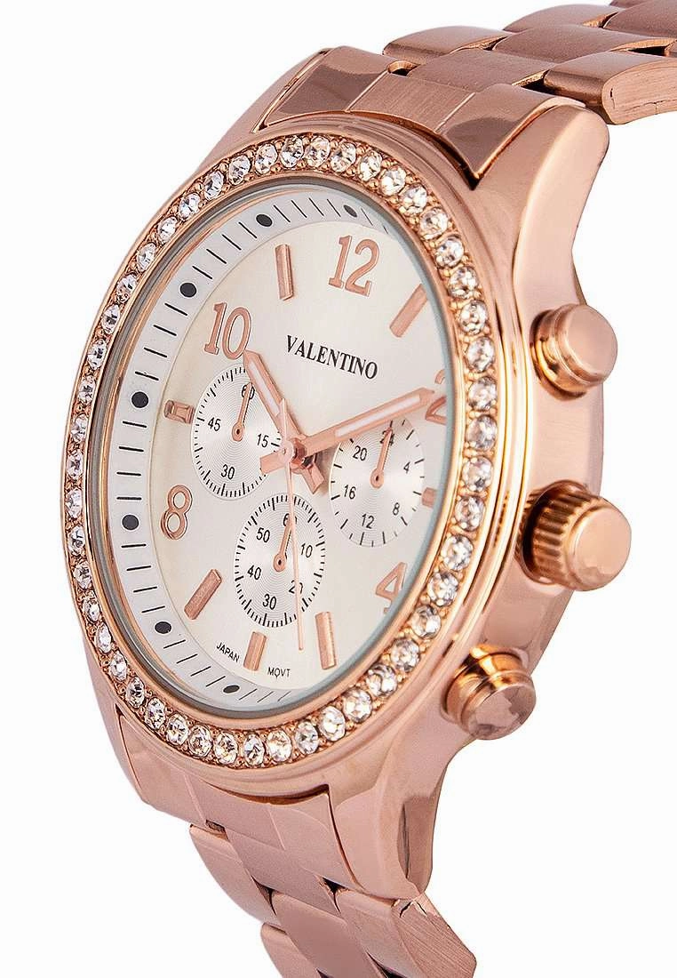 Valentino 20122245-SILVER DIAL Gold Watch for Women