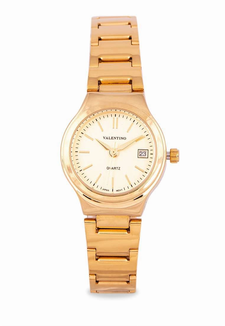 Valentino 20122265-GOLD DIAL - NUMBER Gold Stainless Watch for Women