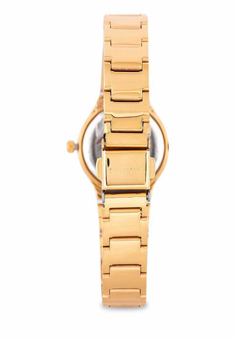 Valentino 20122265-WHITE DIAL - NUMBER Gold Stainless Watch for Women