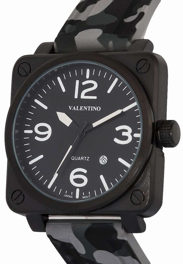 Valentino 20122292-GREY CAMOU-WHT INDEX Rubber Strap for Men