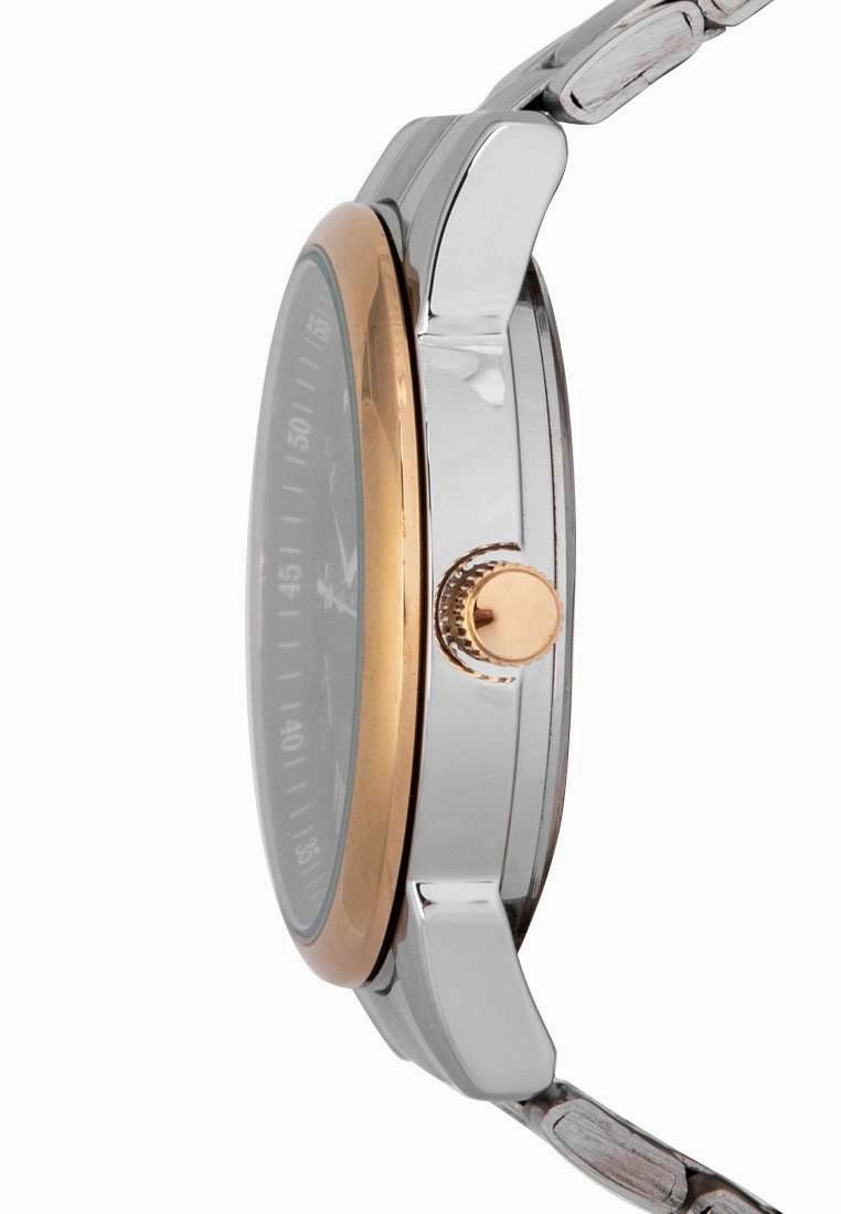 Valentino 20122299-GOLD RING-BLK DL Silver Strap for Men