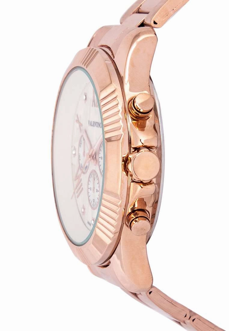 Valentino 20122302-ROSE-WHT DL Stainless Steel Watch for Women