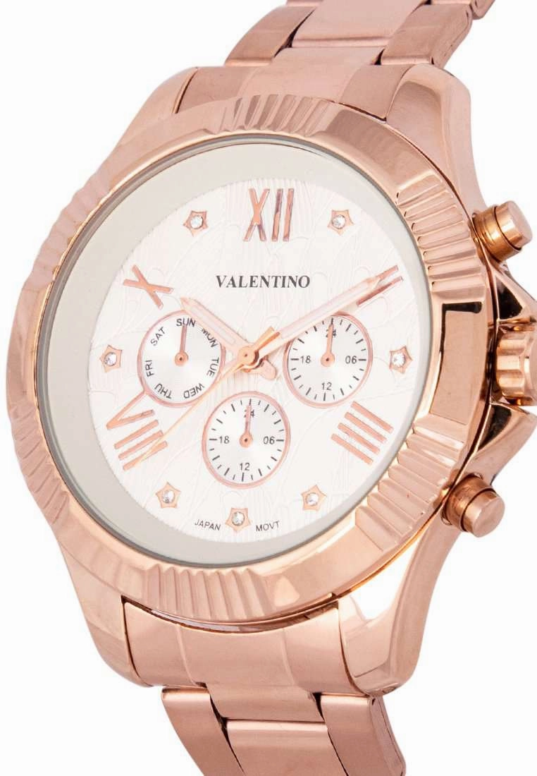 Valentino 20122302-ROSE-WHT DL Stainless Steel Watch for Women
