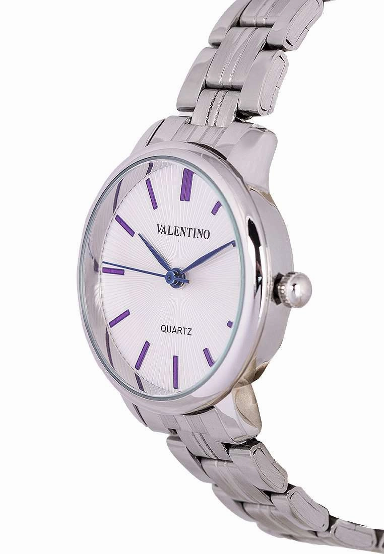 Valentino 20122327-WHITE DIAL Silver Stainless Strap for Women
