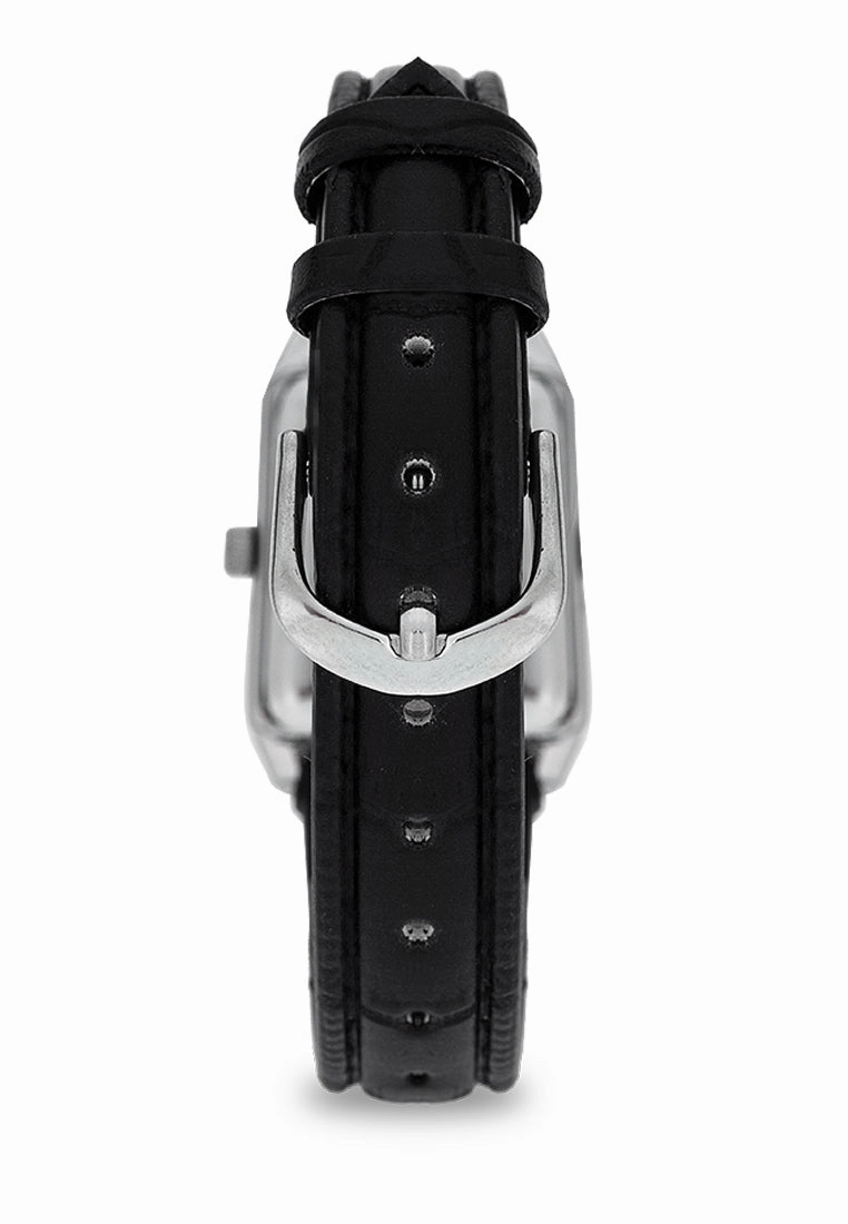 Valentino 20122376-BLK STRAP - BLACK DIAL Leather Strap Analog Watch for Women