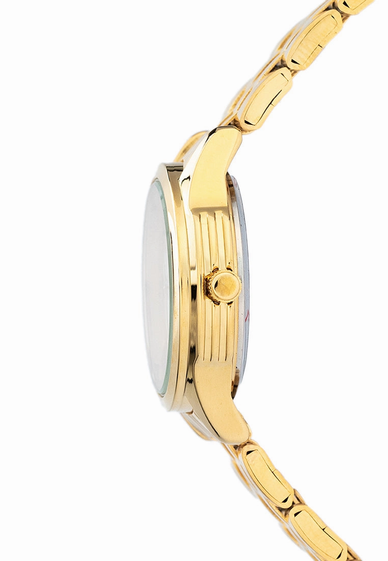 Valentino 20122377-GOLD - WHITE DIAL Stainless Steel Strap Analog Watch for Women