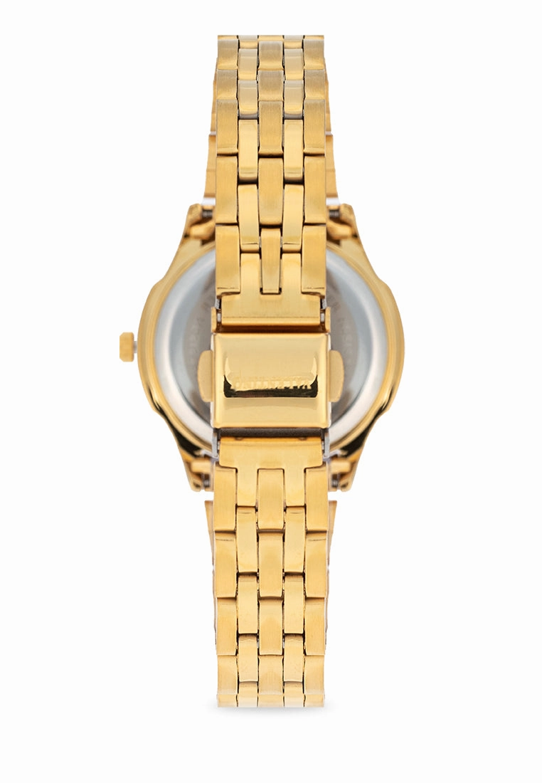 Valentino 20122377-GOLD - WHITE DIAL Stainless Steel Strap Analog Watch for Women