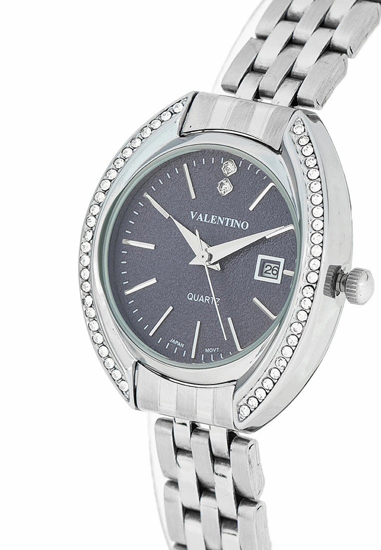 Valentino 20122386-BLUE DIAL Stainless Steel Strap Analog Watch for Women
