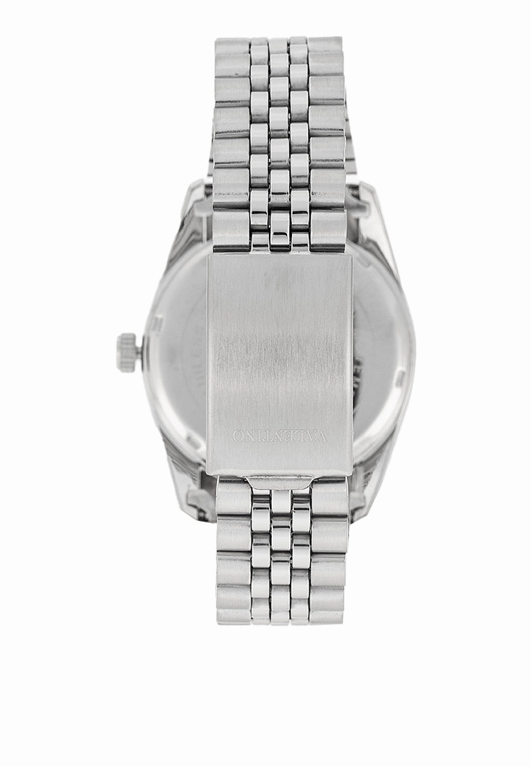 Valentino  20122404-BLACK DIAL Stainless Steel Strap Analog Watch for Men