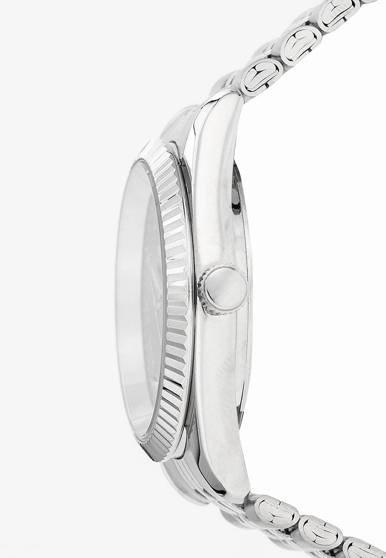 Valentino  20122404-BLACK DIAL Stainless Steel Strap Analog Watch for Men