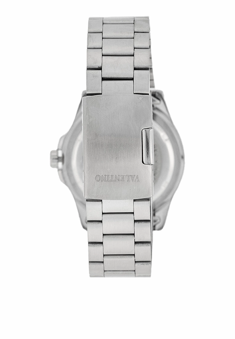 Valentino 20122410-BLACK DIAL Stainless Steel Strap Analog Watch for Men