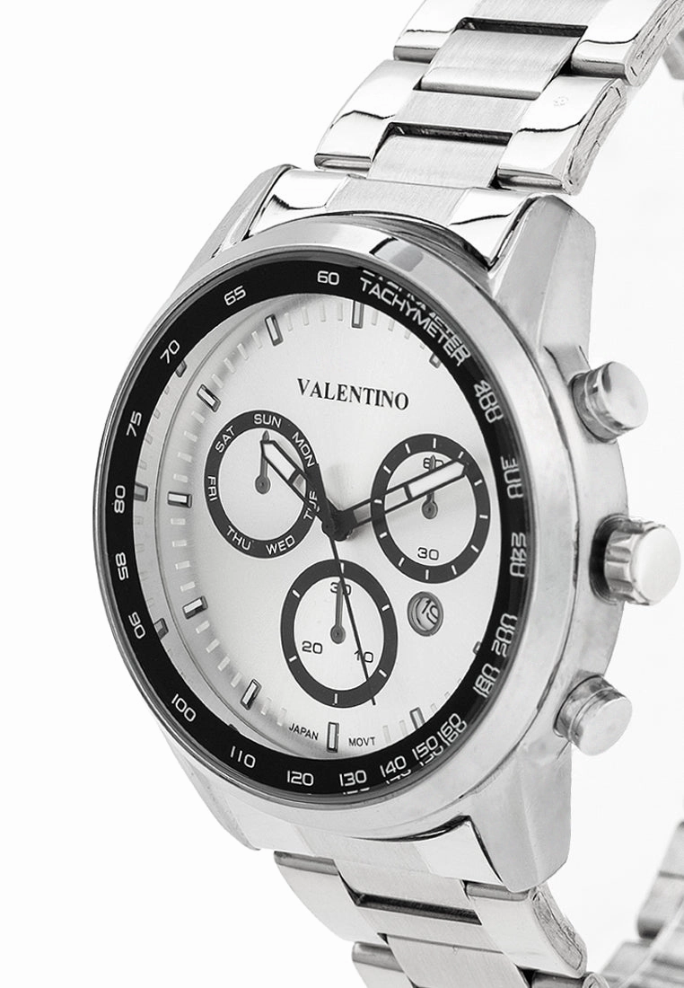 Valentino 20122414-SILVER DIAL Stainless Steel Strap Analog Watch for Men