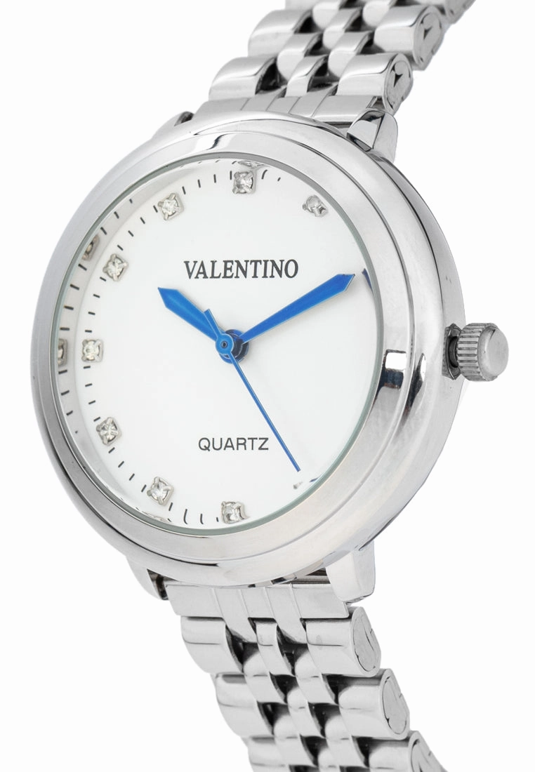 Valentino 20122429-WHITE DIAL Stainless Steel Strap Analog Watch for Women