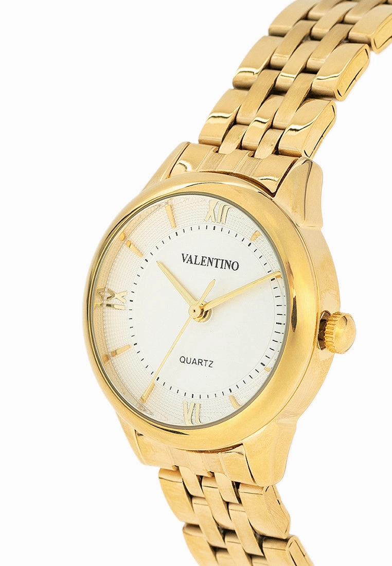 Valentino 20122440-WHITE DIAL Stainless Steel Strap Analog Watch for Women