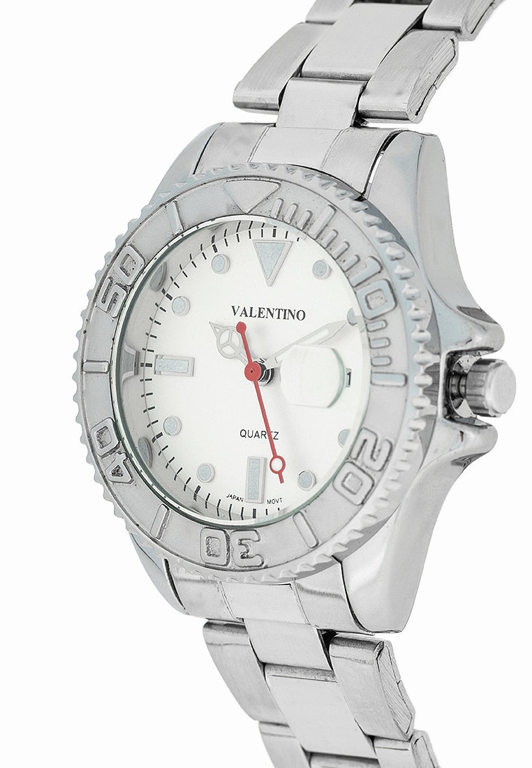 Valentino 20122466-SILVER DIAL Stainless Steel Strap Analog Watch for Women