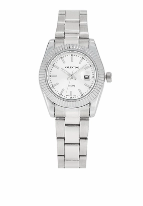 Valentino 20122469-SILVER DIAL Stainless Steel Strap Analog Watch for Women