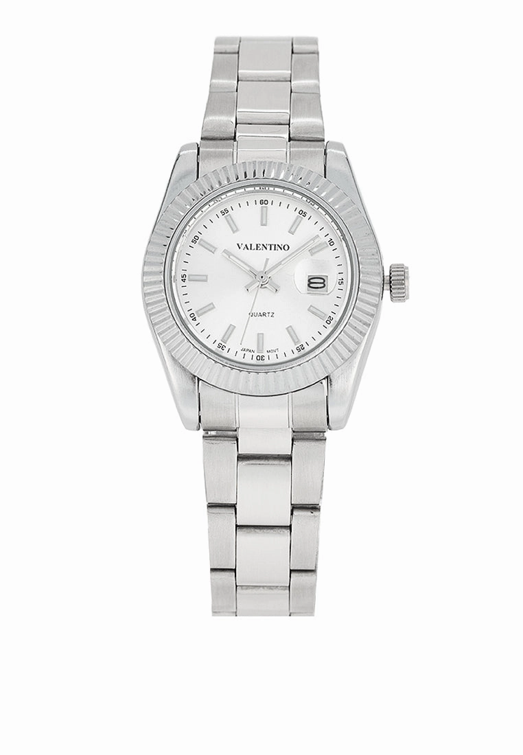 Valentino 20122469-SILVER DIAL Stainless Steel Strap Analog Watch for Women