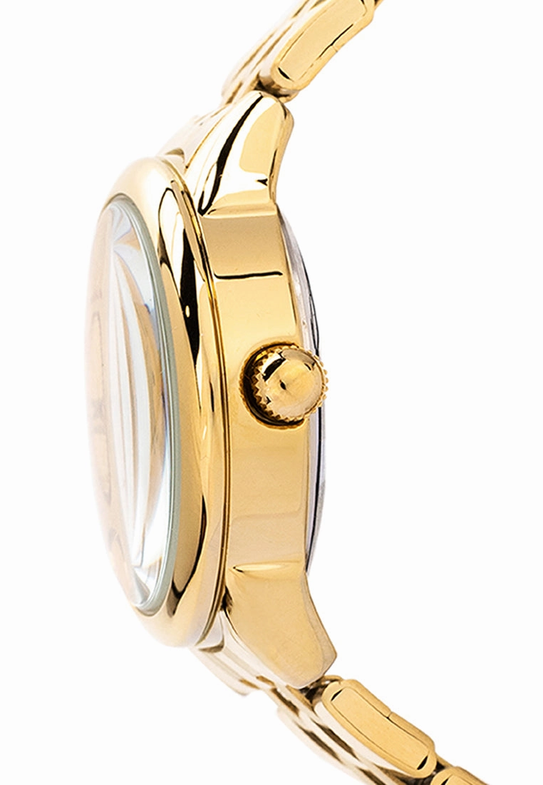 Valentino Stainless Steel Strap Analog Watch for Women 20122479-GOLD DIAL