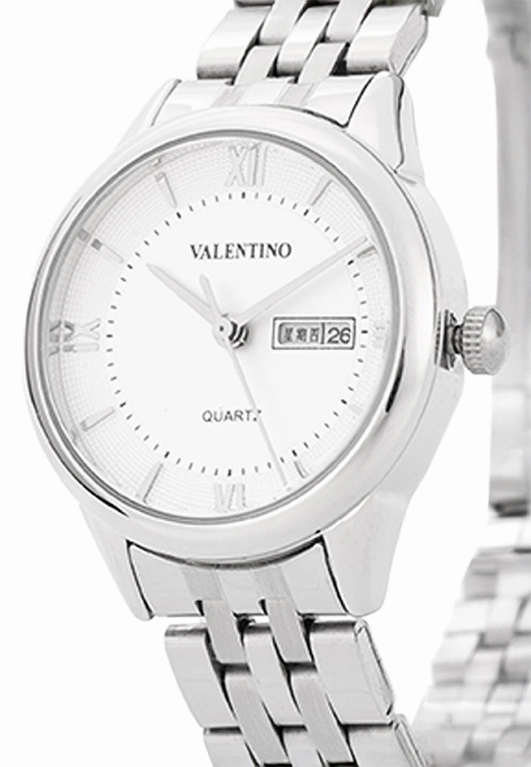 Valentino Stainless Steel Strap Analog Watch for Women 20122481-WHITE DIAL