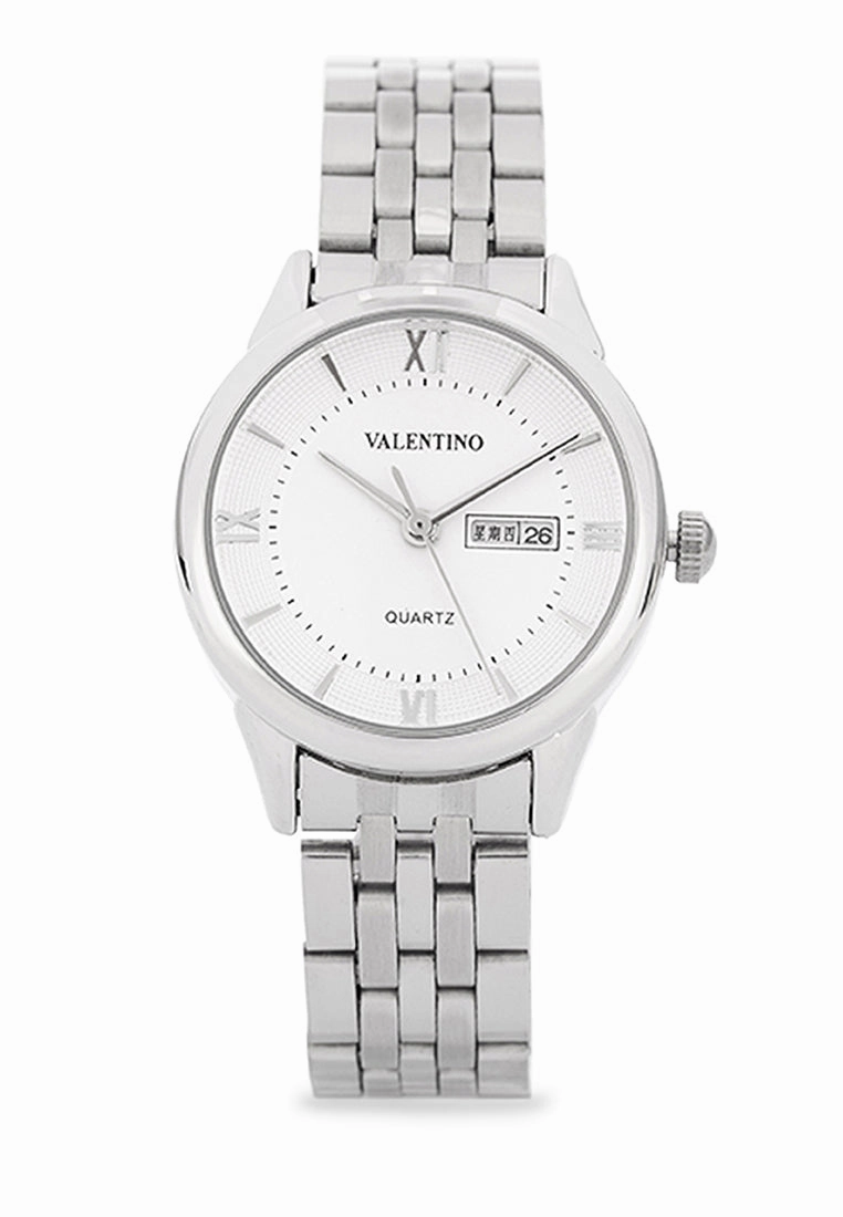 Valentino Stainless Steel Strap Analog Watch for Women 20122481-WHITE DIAL