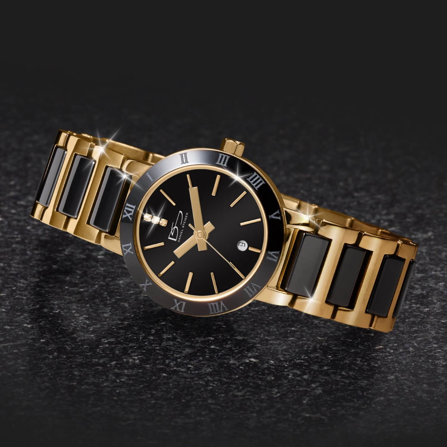 Verona Black Ceramic Ladies Watch