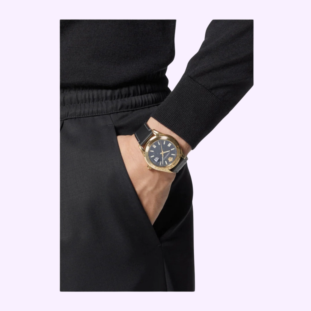 Versace VE3K00222 Greca Time Leather Men's Watch