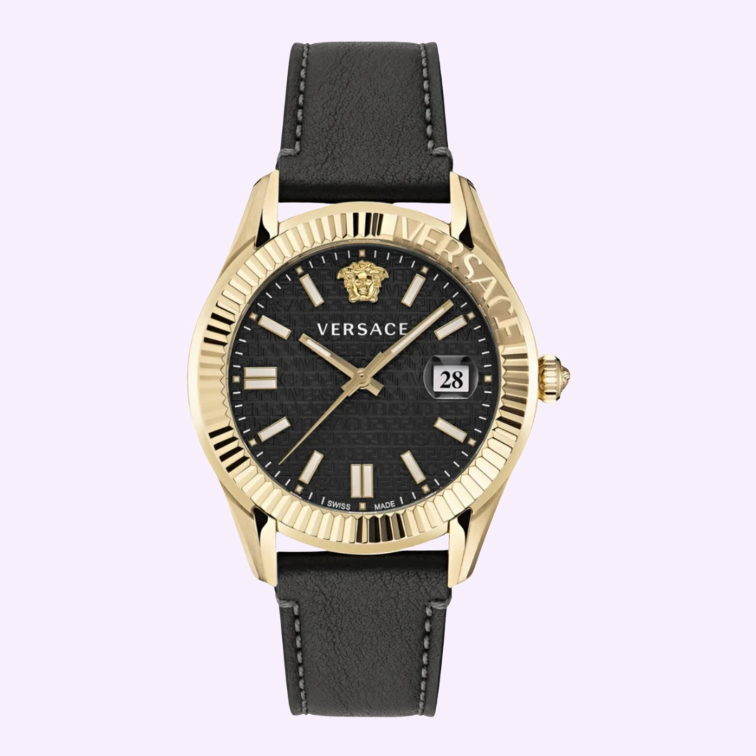 Versace VE3K00222 Greca Time Leather Men's Watch